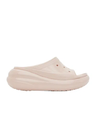 Crocs Perforated Detail Slippers In Nude