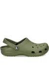 Crocs Perforated Heel-strap Clog In Green