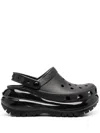 Crocs Perforated Platform Clogs In Black