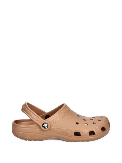 Crocs Perforated Slingback Clogs In Neutral