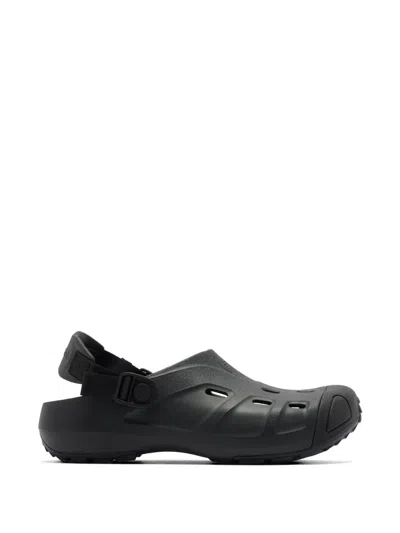Crocs Perforated Slingback Sandals In Black