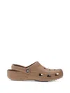 Crocs Perforated Slingback Sandals In Neutral