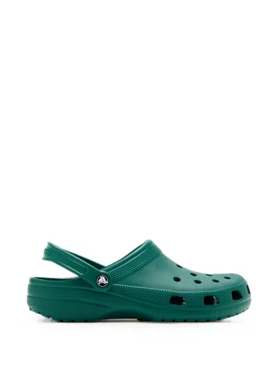 Crocs Perforated Slingback Shoes In Green