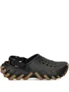 Crocs Perforated-sole Heel-strap Clog Sandals In Black