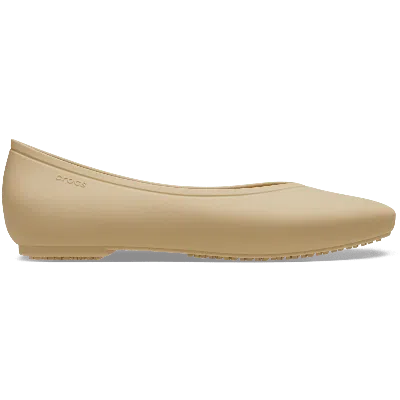 Crocs Pfd On The Clock Work Flat In Brown