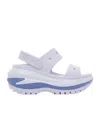 Crocs Classic Mega Crush Water Resistant Platform Sandal In White