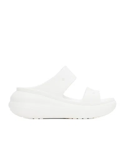 Crocs Pierced Detail High-heeled Sandals In White
