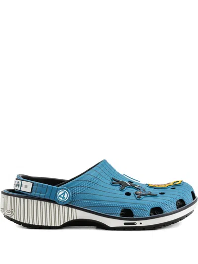 Crocs Pinstripe Fantastic Four Clogs In Blue