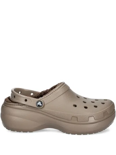 Crocs Platform Clogs In Gray