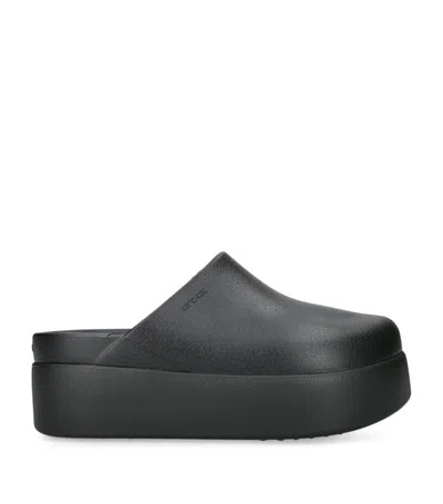 Crocs Dylan Platform Clog Mules In Black