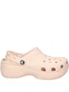 Crocs Platform Heel Slides In Neutral