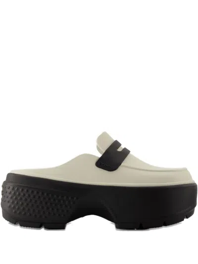 CROCS PLATFORM-HEEL SLIPPERS