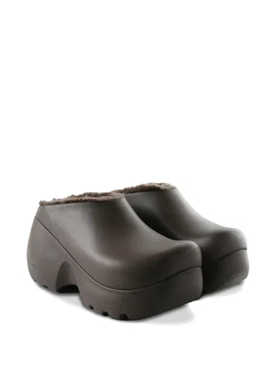 Crocs Platform Mules In Brown
