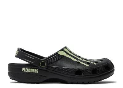 Crocs Pleasures X  Classic Clog 'skeleton - Glow In The Dark' In Black