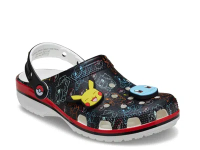 Crocs Pokemon Print Classic Clog In Black