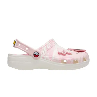 Pre-owned Crocs Pokémon X Classic Clog 'jigglypuff' In Pink