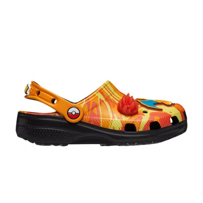Pre-owned Crocs Pokémon X  Classic Clog Kids 'charizard' | Orange | Kid's Size 4