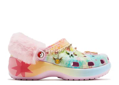 Crocs Pokémon X  Wmns Classic Platform Clog 'eevee' In Pink
