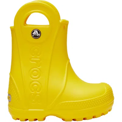 Crocs Kids' Pre-school  Handle It Rain Boots Yellow / Yellow 211052-730