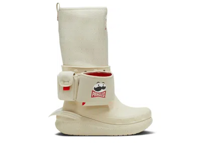 Crocs Pringles X  Classic Crush Boot 'bone' In White