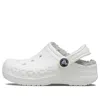 Crocs (ps)  Classic Baya Lined Clog 'white Grey'