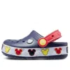 Crocs (ps)  Crocband Mickey Fun Lab Lights Clogs 'navy Red' In Blue