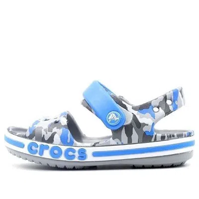 Crocs (ps)  Pattern Light Grey Sandals In Multi