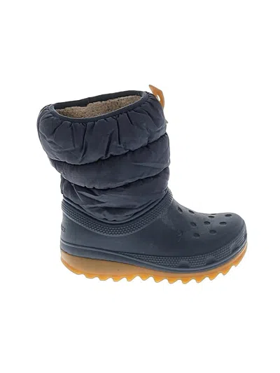 Pre-owned Crocs Kids' Rain Boots In Blue