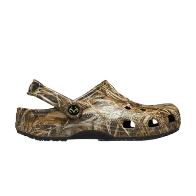 Pre-owned Crocs Realtree Max 7 X  Classic Clog 'camo' | Brown | Men's Size 11