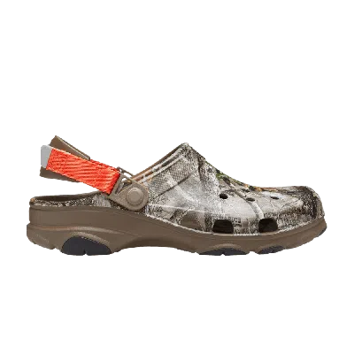 Pre-owned Crocs Realtree X All-terrain Clog 'edge Camo - Walnut' In Brown