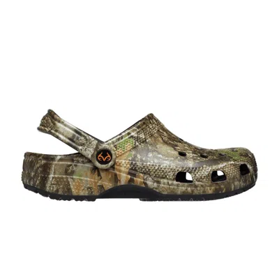 Pre-owned Crocs Realtree X Classic Clog 'apx Camo' In Brown