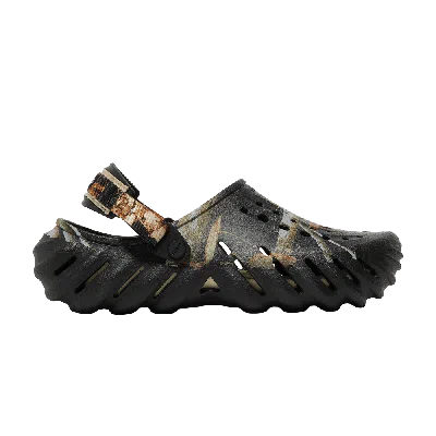 Pre-owned Crocs Realtree X Echo Clog 'edge Camo - Black'