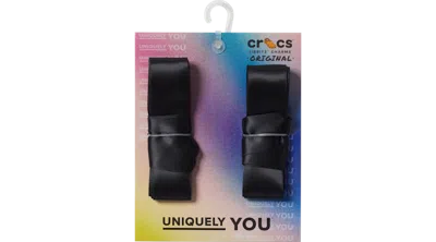 Crocs Ribbon Laces 2 Pack In Black