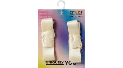 Crocs Ribbon Laces 2 Pack In Cream