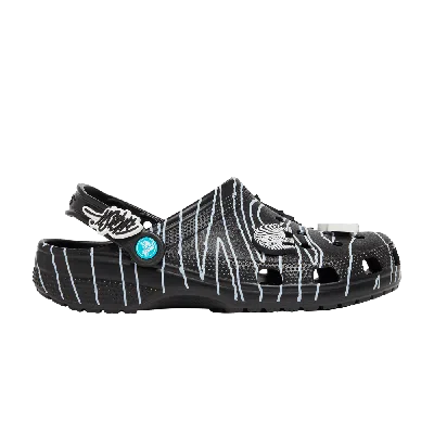 Pre-owned Crocs Ron English X Classic Clog 'party Animals - Zebra Black'