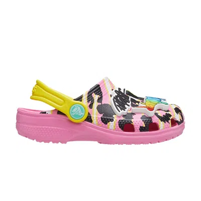 Pre-owned Crocs Ron English X  Classic Clog Kids 'party Animals - Pink Lemonade' | Kid's Size 7