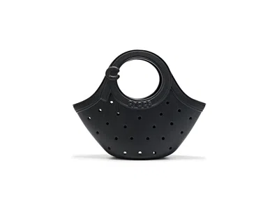 Crocs Round Handle Tote Handbags Black, Synthetic