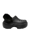 Crocs Unisex Stomp Lined Clog In Black In Black