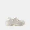 Crocs Logo Sandals In White