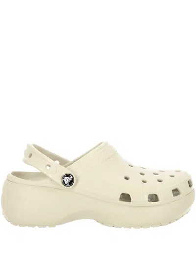 Crocs Classic Platform Sandals In Neutral