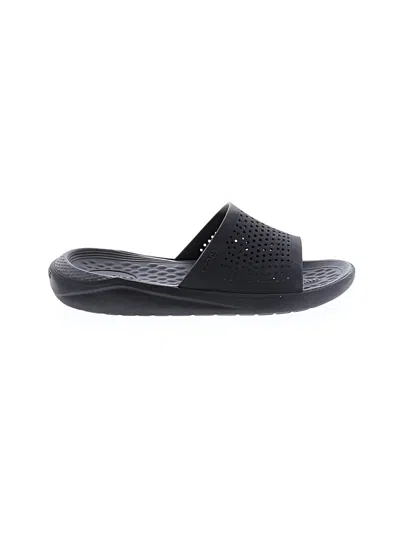 Pre-owned Crocs Sandals In Black