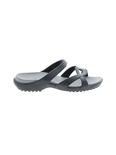 Pre-owned Crocs Kids' Sandals In Black