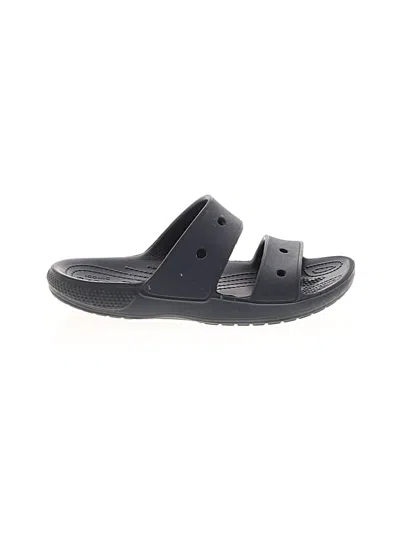 Pre-owned Crocs Sandals In Black
