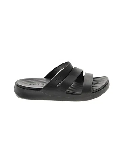 Pre-owned Crocs Sandals In Black