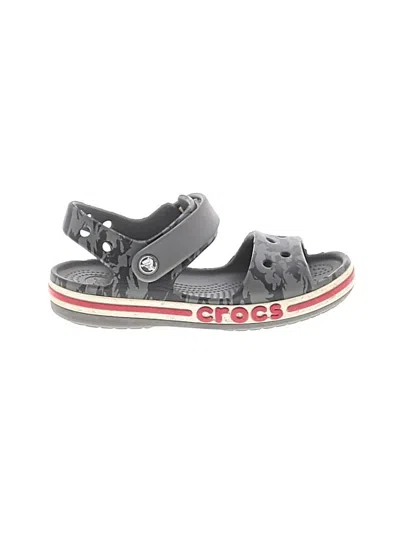 Pre-owned Crocs Kids' Sandals In Gray