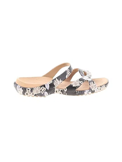 Pre-owned Crocs Sandals In Gray