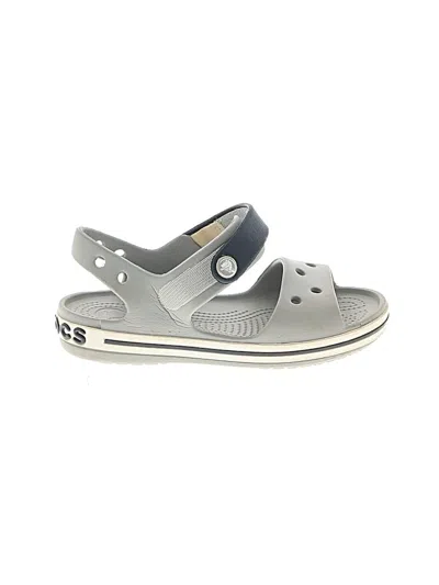 Pre-owned Crocs Kids' Sandals In Gray