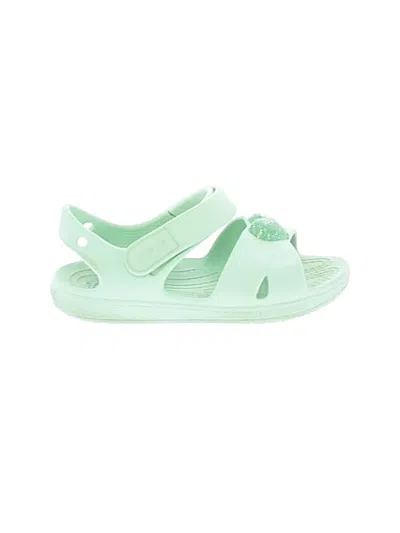 Pre-owned Crocs Kids' Sandals In Green