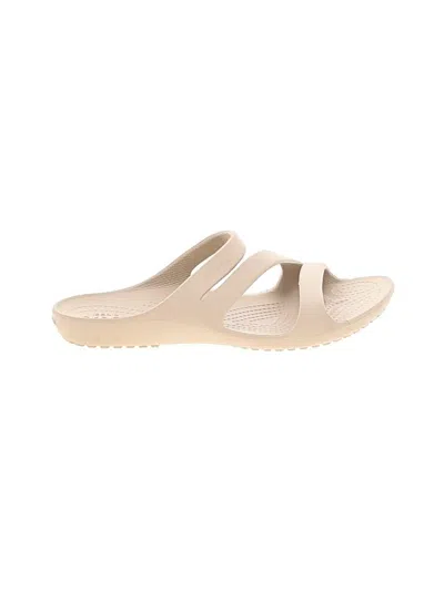 Pre-owned Crocs Sandals In Ivory