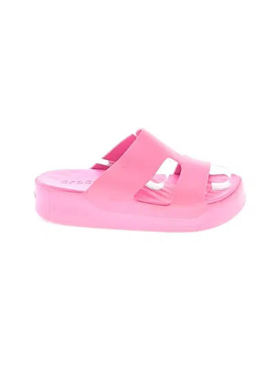Pre-owned Crocs Sandals In Pink